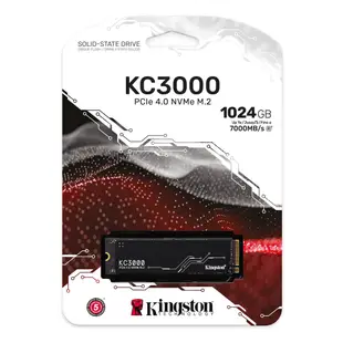 Kingston金士頓 KC3000 SSD固態硬碟 PCIe 4.0 NVMe M.2 512G 1TB 1024GB