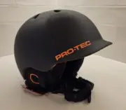 PRO-TEC RIOT CERTIFIED SNOW BOARDING Helmet Matte Black Size Large Brand New