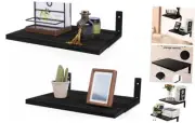 Floating Shelves for Wall,12 Inch Deep Floating Shelf with Brackets，Wood Wall