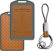 ziyue Car Key Card Holder for Tesla Model 3 TPU Key Fob Cover Protector Case Fit Tesla Model 3/Y/S/X Accessories