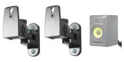 (2) Hidden Wall Mount Swivel Brackets For KRK RP6G3 Studio Monitor Speakers