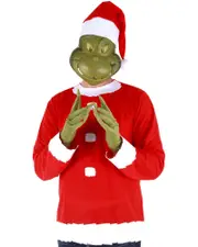 Dr Seuss The Grinch Santa Mens Costume