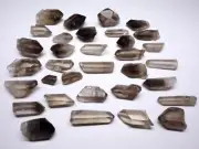 Smoky Quartz Points Collection 1000 Carats Natural Clear Brown Crystals Brazil