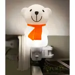歐司朗 OSRAM NEUTRON 小熊 白熊 LED 插電式 按鍵 小夜燈