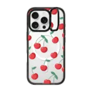 iPhone 16 Pro Impact Ring Stand Case MagSafe Compatible Cherries