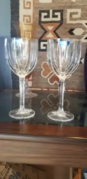 Waterford Marquis Omega Wine Goblets Glasses 8 1/2” Set of 2