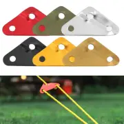 Practical Aluminum Alloy Camping Tent Triangle Wind Rope Buckle Kit (10pcs)