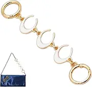 [Generic] Bag Extender Chain,Crescent Moon Design Chain Strap Extender | Bag Chain Extender Replacement Accessory Bag Chain Straps Charm for Shoulder -Body Purse Clutch Supplies