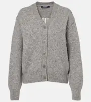 [Jacquemus] Jacquemus Alpaca-blend cardigan UK 4 grey