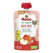 Holle Organic Pouch Red Bee Apple with Strawberry 100g