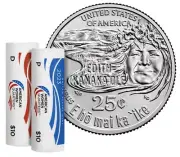 2023 Edith Kanaka'ole Quarters US Mint Two Roll Set P - D (23WRC)