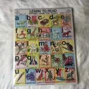 LEARN TO READ Puzzle Vtg Alphabet Puzzle 1978 Vtg ABC Puzzle 70s Puzzle SEALED