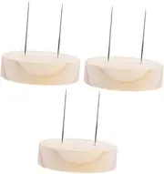 GARVALON Portable Wooden Doll Holder Stand Dolls Displaying Rack 6*1.5cm Thick Base