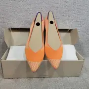Rothy's The Point Women's Size 8.5 Sherbet Flat Ballet Slip On Pointed Toe Shoes
