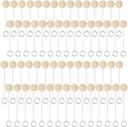 Wool Daubers Ball Brush Leather Dye Tool, AFUNTA 30 Pcs 4.9 Inch & 30 Pcs 5.1 Inch Wool Daubers Ball Brush for Dying, Gluing and Crafting
