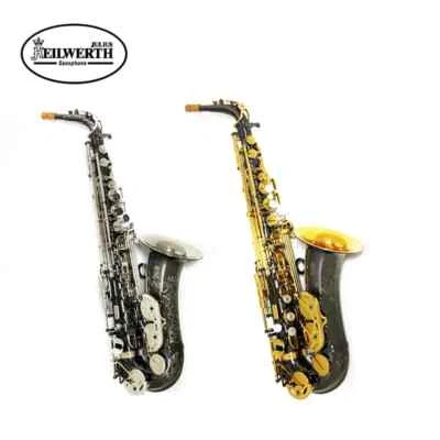 Hot Sale Saxophone Alto Black Nickel Silver Instrument with Case --
