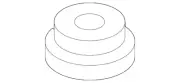 Genuine Volkswagen Differential Assembly Upper Bushing 3C0-599-437-D
