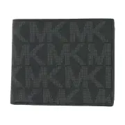 Michael Kors Jet Set Leather Billfold Slim Mens Wallet Size Color Black New