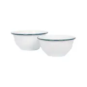 Argon Tableware White Enamel Mixing Bowl Set