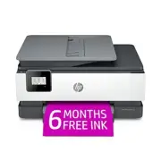 HP OfficeJet 8015e Wireless Color All-in-One Printer with 6 Months Free Ink with
