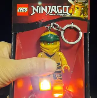 (STH)LEGO 樂高 LED 旋風忍者 Ninjago LED 人偶鑰匙圈 -黃金忍者 盒裝組