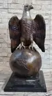 Art Deco Large Eagle Collectible Statue bronze sculpture Sign Original Decor Art
