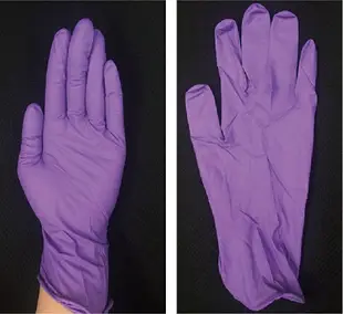 《實驗室耗材專賣》【2盒】三花無粉合成橡膠手套 H1167型-無粉NBR手套(紫) Size:XS 【100支/盒】 Nitrile Gloves 無塵設備