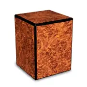 Society Burl 48 Cubic Inches Small/Keepsake Wood Box Cremation Urn for Ashes