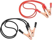 CHILDWEET 1 Set Car Battery Booster Cable Durable Auto Jump Cables with Clamps for Emergency Start Lightweight Compact Design for Easy Storage Auto Accessory for Cars and Trucks