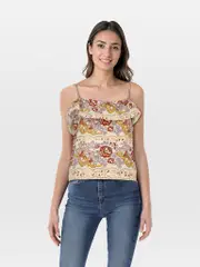 Gucci Vault x Souleiado Floral Ruffle Tank Top