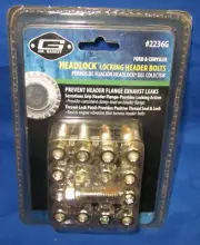 Mr Gasket 2236G ~ Headlock Locking Header Bolts, Ford & Chrysler