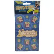 Dr Stinky's Stink Factory Scratch N Sniff Stickers POPCORN New Old Stock 2 Shts