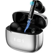 Transformers Wireless Earbud Earphones Bluetooth V5.4 ANC Noise Cancelling TF-T27 - Silver