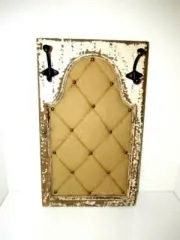 Hobby Lobby Wooden Hanging Pictures Holder with Two Hooks 20" x 12"