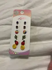 Lovisa girls Rainbow Cactus earrings Set Bnwt Free Post (Acc382)