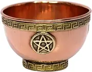 eSplanade Pentacle Copper Offering Bowl 3", Great for Altar use, Ritual use, Incense Burner, smudging Bowl, Decoration Bowl, offering Bowl
