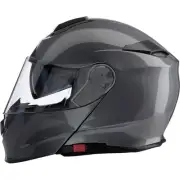 Z1R Solaris Solid Modular Motorcycle Helmet Dark Silver