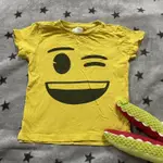 二手童裝 COTTON ON KIDS X EMOJI 聯名上衣 尺寸2 中性款 男童女童