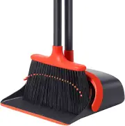 Broom and Dustpan, Broom and Dustpan Set for Home, Long Handle Broom with Dustpa