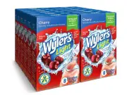 12 Boxes = 96 Drinks ✨ WYLERS LIGHT Singles Water Mix, CHERRY Flavor Zero Sugar
