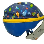 Schwinn Bike Helmet For Toddler 1 to 3 year Classic Space Rockets Blue & Yellow