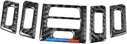 MUCKLILY 1 Set Carbon Fiber Air Outlet Trim Cover Sticker for Durable Modification Accessories Easy Installation Enhances Car Interior Decor Sturdy Replacement for Worn Out Parts