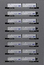 [Kato] 10-1723 N Gauge M250 Series Super Rail Cargo U50A Container Loading Set B 8 Car Model Train