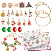 Christmas Charm Bracelet Advent Calendar - DIY Jewelry Gift Set with Festive Cha