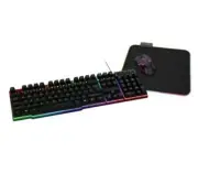 Hype 3pc Gaming Combo LED Keyboard Optical Mouse & Mouse Pad
