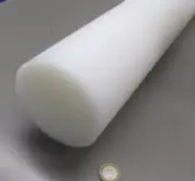 UHMW White Round Rod 4.00" Diameter x 36" Long, 1 Unit, Extruded