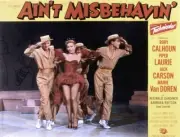 Ain't Misbehavin' Lobby Card Piper Laurie 1955 Old Film Movie Photo