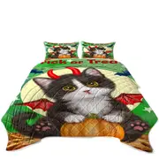 Cute Cat Design for Halloween Devil Kitten Coverlet