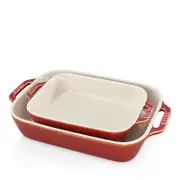 Staub Ceramic Rectangular Baking Dish 2-Piece Set