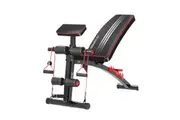 Adjustable FID Home Gym Bench with Preacher Curl Pad | Powertrain